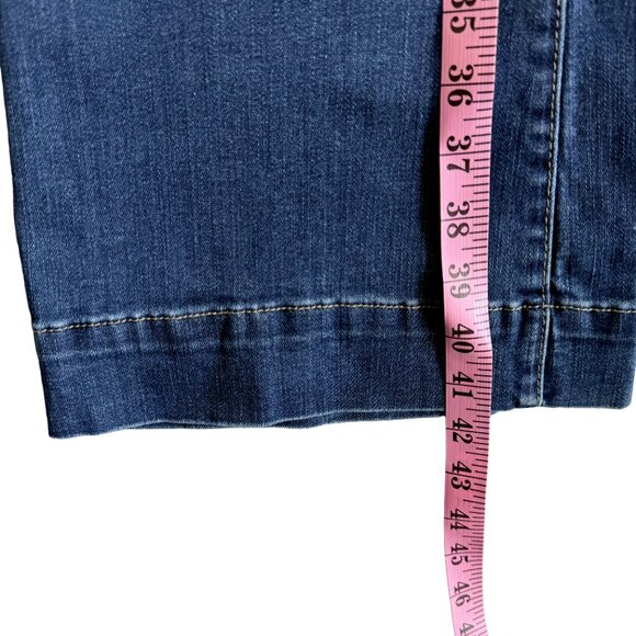 JUDY BLUE  Blue Denim Jeans Trouser Flare Y2K Style Boho 11/300 5 button Fly - Picture 13 of 15